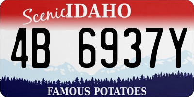 ID license plate 4B6937Y
