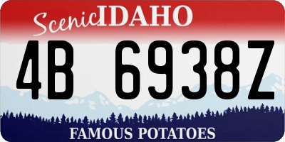 ID license plate 4B6938Z