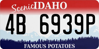 ID license plate 4B6939P