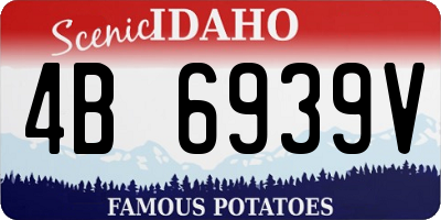 ID license plate 4B6939V