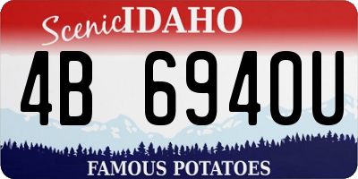 ID license plate 4B6940U