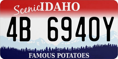 ID license plate 4B6940Y