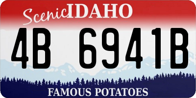 ID license plate 4B6941B