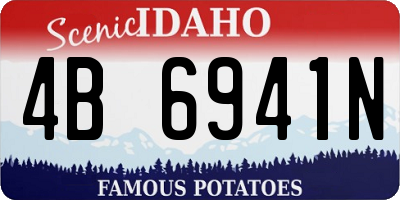 ID license plate 4B6941N