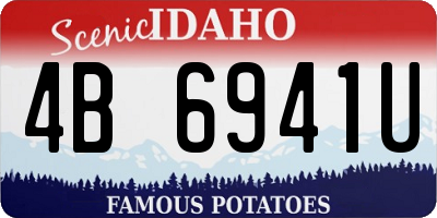 ID license plate 4B6941U