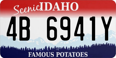 ID license plate 4B6941Y