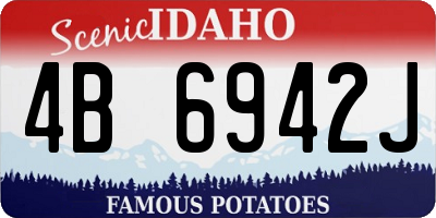 ID license plate 4B6942J