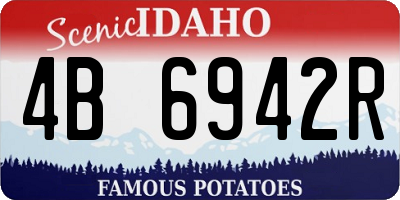 ID license plate 4B6942R