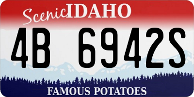 ID license plate 4B6942S