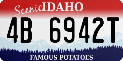 ID license plate 4B6942T
