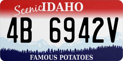 ID license plate 4B6942V