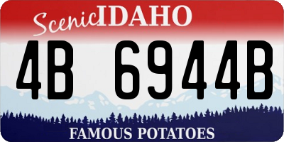 ID license plate 4B6944B