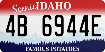 ID license plate 4B6944E
