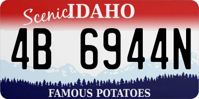 ID license plate 4B6944N