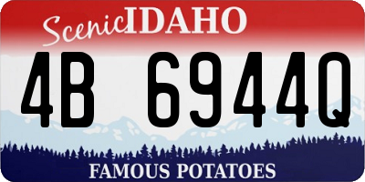 ID license plate 4B6944Q