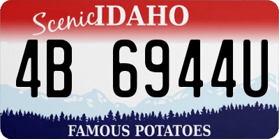 ID license plate 4B6944U