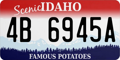 ID license plate 4B6945A