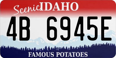 ID license plate 4B6945E
