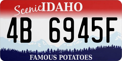ID license plate 4B6945F