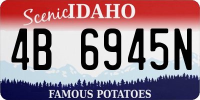 ID license plate 4B6945N