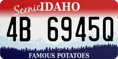 ID license plate 4B6945Q