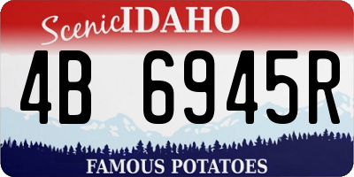 ID license plate 4B6945R