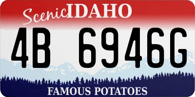 ID license plate 4B6946G