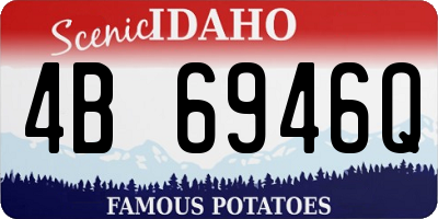 ID license plate 4B6946Q