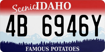 ID license plate 4B6946Y