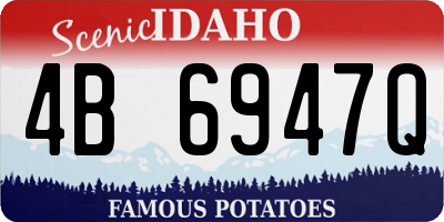 ID license plate 4B6947Q