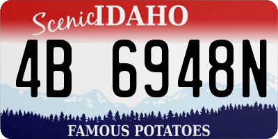 ID license plate 4B6948N