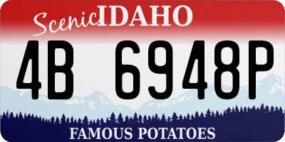 ID license plate 4B6948P