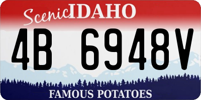 ID license plate 4B6948V