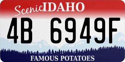 ID license plate 4B6949F