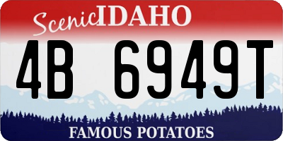ID license plate 4B6949T