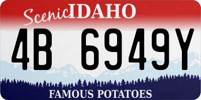 ID license plate 4B6949Y