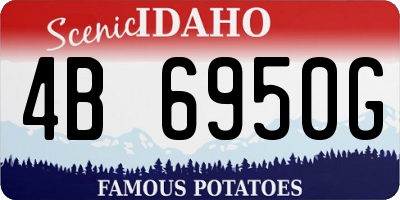 ID license plate 4B6950G