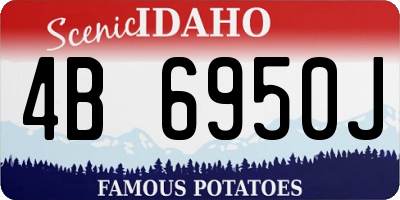 ID license plate 4B6950J
