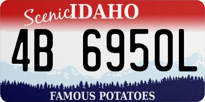 ID license plate 4B6950L