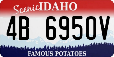 ID license plate 4B6950V