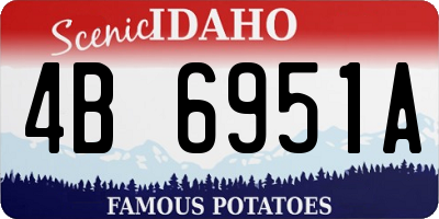 ID license plate 4B6951A
