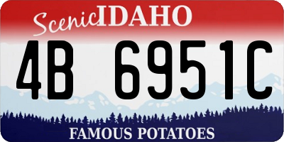 ID license plate 4B6951C