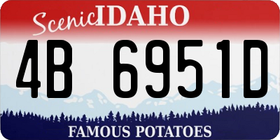 ID license plate 4B6951D