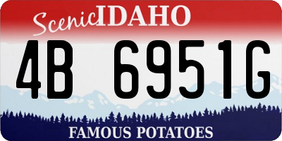 ID license plate 4B6951G