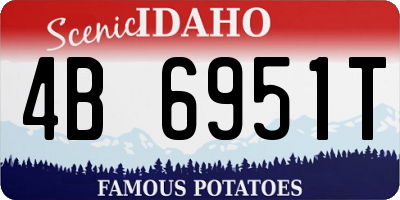 ID license plate 4B6951T