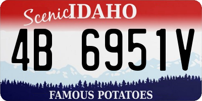 ID license plate 4B6951V
