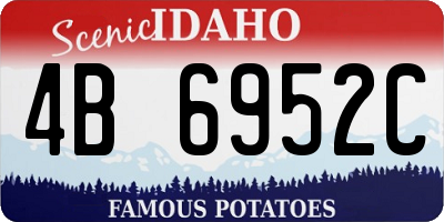 ID license plate 4B6952C