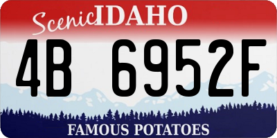 ID license plate 4B6952F