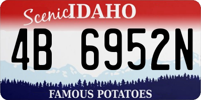 ID license plate 4B6952N