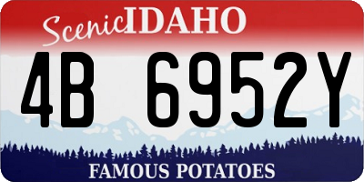 ID license plate 4B6952Y
